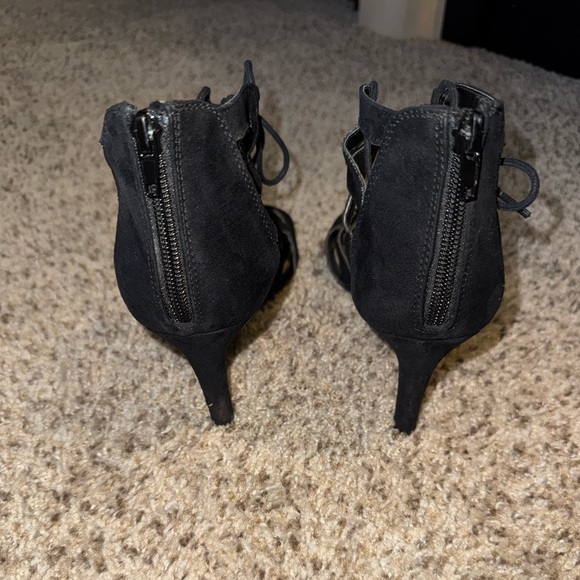 Fergalicious Black Strappy Heels - Picture 4 of 9